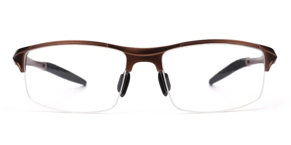 8177 Prescription Eyeglasses Brown 