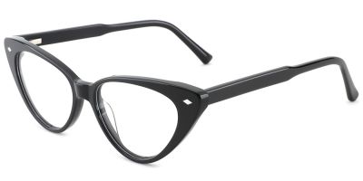 Cat Eye Prescription Glasses 21052 Black