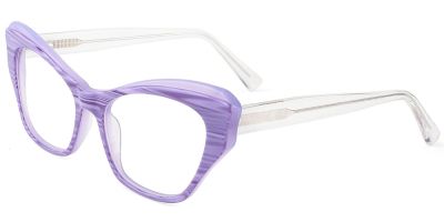 Cat Eye Prescription Glasses 21132 Purple