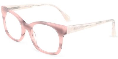 Cat Eye Prescription Glasses 21175 Pink Cream