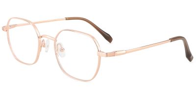Titanium Prescription Glasses 26038 Gold