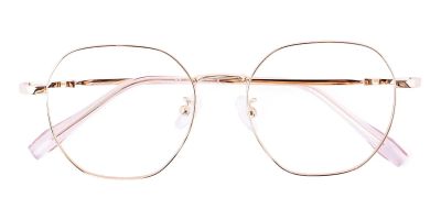 2720  Geometric Glasses Pink