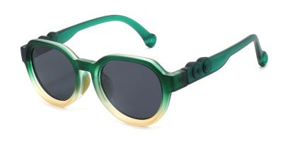 GlassesPeople.com's Kids Prescription Sunglasses KB673 Green