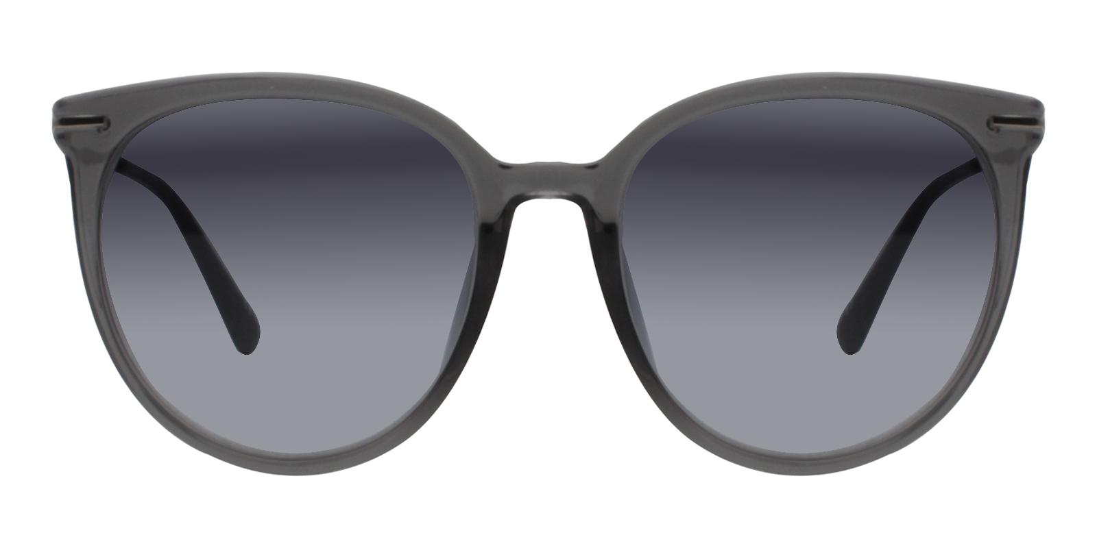 S6092 Round Prescription Sunglasses Gray