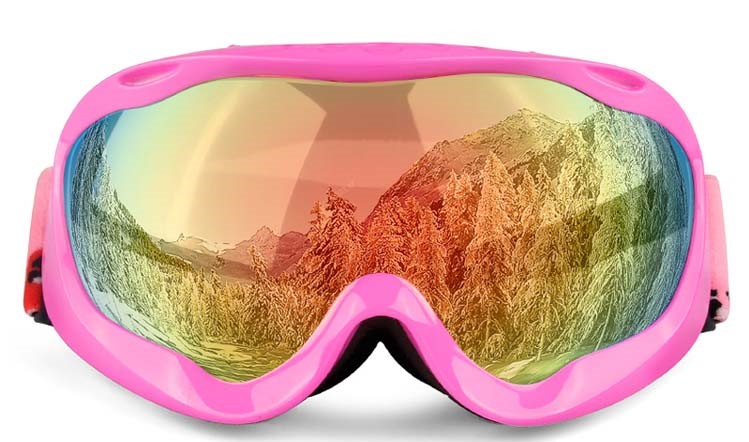 Prescription Ski & Snowboard Goggles H005 Pink Red