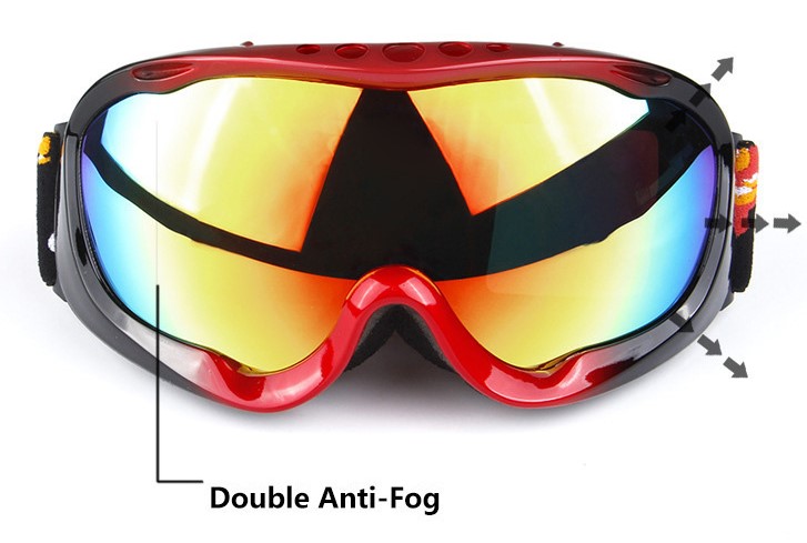 Prescription Ski & Snowboard Goggles H005 Pink Red