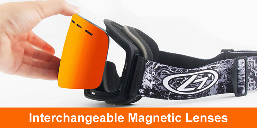 H057 Prescription Ski and Snowboard Goggles Purple