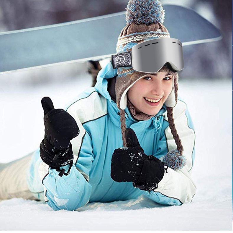 H057 Prescription Ski and Snowboard Goggles Purple